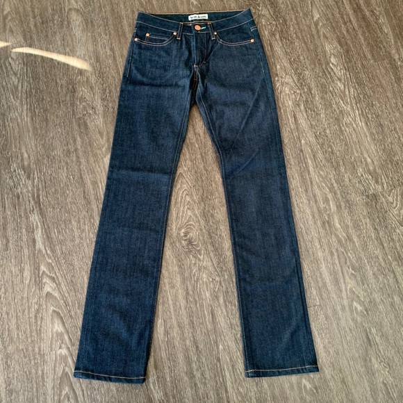 Acne Studios Denim - Acne Jeans Hep Raw Straight Leg Dark Wash